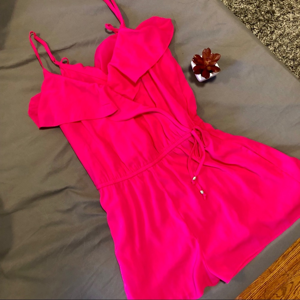 Bright pink romper S